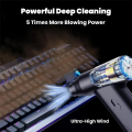 ARELENE Compressed Air Duster 11000RPM Portable Air Blower and Mini Cordless Vacuum Cleaner for Car Home Keyboard Computer. 