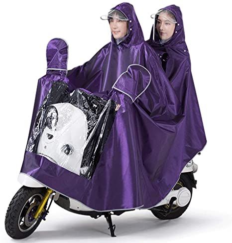 New%20Style%20Extra%20Widened%20Jacquard%20Fabric%20Double%20Brim%20Motorcycle%20Raincoat%20Adult%20Riding%20Outdoor%20Motorcycle%20Raincoat%20With%20Visor%20Cap%20-%20Blue%20-%20Image%202