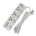 Heavy Extension Cord Board ( Multiplug ) With Multi USB Length 3M. 