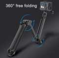 3 Way Grip Waterproof Selfie Stick Tripod Go Pro Hero 8 7 6 5 4 Session and Action camera. 