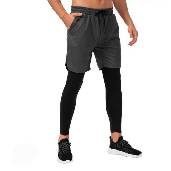 Mens running shorts with built in compression shorts online