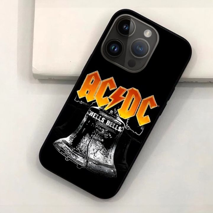 AC DC Band Phone Case for Iphone 15 14 12 11 13 Pro Max Mini X 8 Xr Xs ...