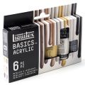 Liquitex Basics Acrylic Paint Set, 6 x 22ml (0.74-oz) Tube Paint Set, Metallic & Iridescent. 