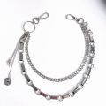 Men Creative Retro Five-pointed Star Harajuku Style Double Layer Multi-layer Jeans Chain Hollow Female Belt Chain Metal Waist Chain Punk Pants Chain. 
