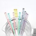 5 pairs Eco-Friendly Multicolor Sakura Chopsticks Non-Slip Reusable Sushi Sticks Fiberglass Japanese Chopsticks Noodle. 