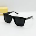 Matte Black Square Frame Casual Sunglasses For Men | Polycarbonate Sunglasses For Men | Fashion Accessory For Men. 
