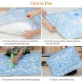 Reusable Vacuum Storage Bags for Clothes with Pump - (5 Pcs including pump) | 5pcs Vacuum Compression Bags. 