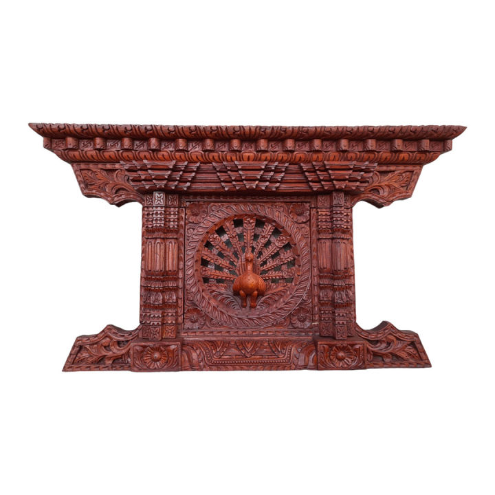 Wooden%20Peacock%20Window%20Mayur%20Jhyal%2019x11%20Inch%20-%20Image%202