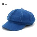 Jeans Octagonal Hats for Women Newsboy Cap Men Ladies Casual Cotton Hat Spring Summer Beret Women Painter Caps. 