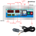 Anedshaop XM-18D Incubator Controller Thermostat Full Automatic and Agg Incubator Profesional Hatcher Control System Sensor Chicken Hatching AC 220V. 
