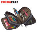 Lihit Lab Triple Zipper pencil / Pen Case A7556 By KitabKalam. 