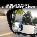 Ranggense Luxury 2Pcs Round Frame Convex Blind Spot Mirror Safety Driving Wide Angle 360 Degree Adjustable Clear Rearview Mirror. 