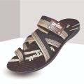 TITEX Brown Color Simple Pattern Design Slides For Men 15-6415. 