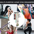 1PCS Multi-Purpose Gym Equipment Storage Rack Resistance Bands Storage Hanger Barbell Rack Heavy Duty Gym Rack. 