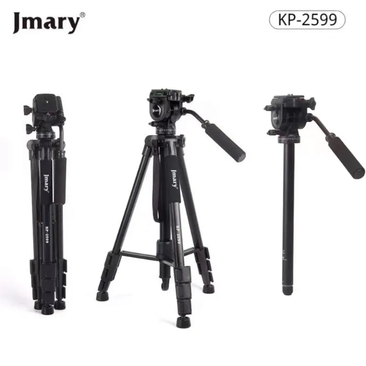 JMARY%20KP-2599%20Professional%20Camera%20Tripod%20%7C%202-in-1%20Monopod%20&%20Hydraulic%20Fluid%20Head%20%7C%20165cm%20Aluminium%20Portable%20Stand%20for%20DSLR,%20Mirrorless,%20Mobile%20Phone,%20Video%20Shooting%20-%20Image%202