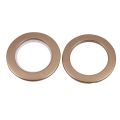 NAMUNY 50 Pack Curtain Grommet, Inner Diameter 43mm Curtain Eyelet Rings Nanoscale Low Noise Roman Ring (Coffee). 