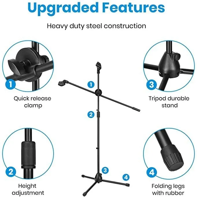 Portable%20K13%20Microphone%20Long%20Stand%20%7C%20Heavy%20Duty%20Tripod%20Stand%20with%20Holder%20for%20Wireless%20Mic%20-%20Image%205