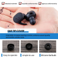 (COKP) 50 Pcs Black Earbuds Earpiece In Ear Buds Tip Cover Replacement. 
