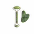 Facial Massage Jade Roller with Small Size Gua Sha Stone Scraper Set. 
