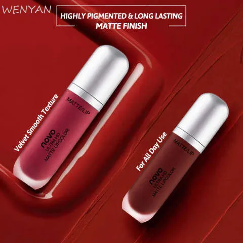 WENYAN%20NOVO%205234%20Lip%20Gloss%20Durable%20waterproof%20non%20stick%20to%20cup%20and%20non%20fading%20STUNNING%20MATTE%20Lipmatte%20Liptint%20Liquid%20Lipsticks%20(FROM%20MALAYSIA)%20-%20Image%202