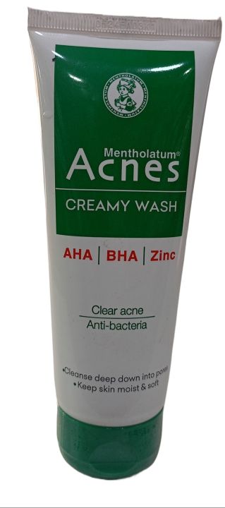 Acnes purifing Mentholatum Creamy Wash Pimple Prevention Face Wash Trio Activ 100gm