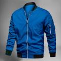 Men's Metal Zipper Bomber Jacket. 