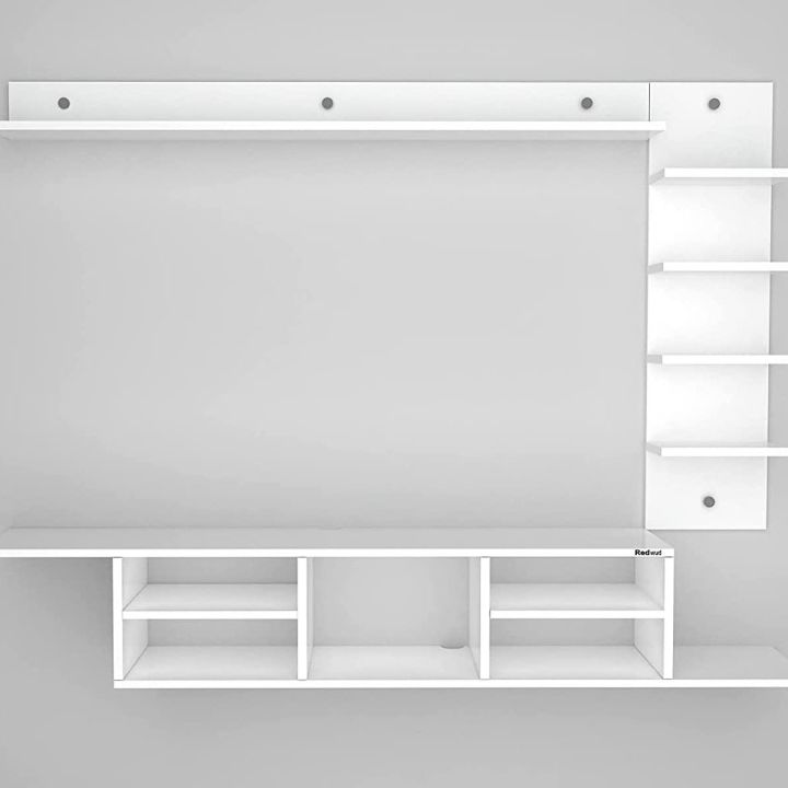 KAMAKHYA%20DECOR%20TV%20Entertainment%20Unit,%20TV%20Cabinet%20with%20Wall%20Shelves,%20Wall%20Mounted%20TV%20Unit,%20TV%20Cabinet%20with%20Shelf%20(White)%20-%20Ideal%20for%20Up%20To%2052"%20-%20Image%202