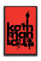 Kathmandu Nepal City Typography Printed Wall Poster – Red & Black Urban Art | One Piece Frame. 