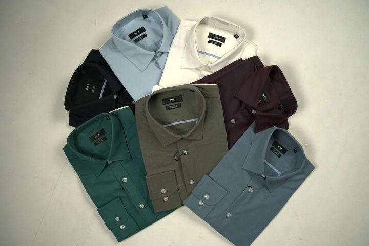 Livingtex%20Formal%20Shirt%20for%20Men%20_%20Boss%20Branded%20Long%20Sleeve%20_%20100%25%20Cotton(White)%20-%20Image%203