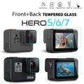 Ultra-Clear Tempered Glass Screen Protector for GoPro Hero 5 / 6 and 7. 