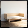 Miracles Wooden Sofa Bench | Minimalist Solid Wood 2-Seater Couch | Modern Living Room & Studio Seating | Durable Handmade Furniture | Made in Nepal. 
