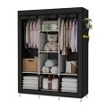 Fancy & Portable Fabric Collapsible Foldable Clothes Closet Wardrobe Storage Rack Organizer Cabinet Wardrobe(Color May Vary). 
