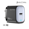 (New Launch) Ultima Rapid 30 | 30W PD GaN Charger | CE & FCC Certified | Single 30W Port PD Output | Charges all Mobile Devices | Supports 98% Universal Charging Protocols | 1 Year Replacement Guarantee |. 