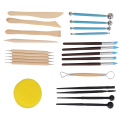 24Pcs Modeling Clay Sculpting Tools Set,Polymer Modeling Clay Sculpting Tools Rock Painting Kit for Sculpture Pottery. 