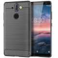 lthmy for Nokia 8 Sirocco Case Carbon Fiber TPU Soft Silicone Back Cover Armor Phone Case Casing. 