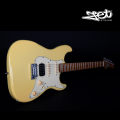 Jet Guitars JS 400 VYW HSS Roasted Maple Vintage Yellow w/ Gigbag. 