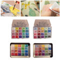 20 Colors Sparkling Watercolor Paint Set with High Transparency And Fine Pigment Distribution Watercolor Painting Kit. 