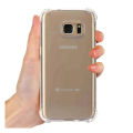 Transparent Case for Samsung Galaxy S7 Edge Soft Anti Drop Phone Back Soft Cover Clear Airbag Shell. 