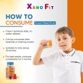Xano Fit Junior Vitamin C With Zinc Immune Booster Gummies - Fruit-Powered Health for Happy Kids! - 30 Pieces. 