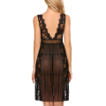 Fancyra  Lace Floral Babydoll  Knee Length Nightwear Lingerie Free Size For Women. 