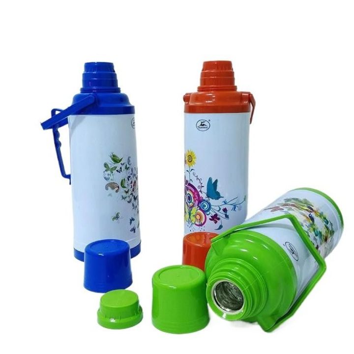 Vacuum Flask Thermos Litre Capacity With Plastic Coating Body