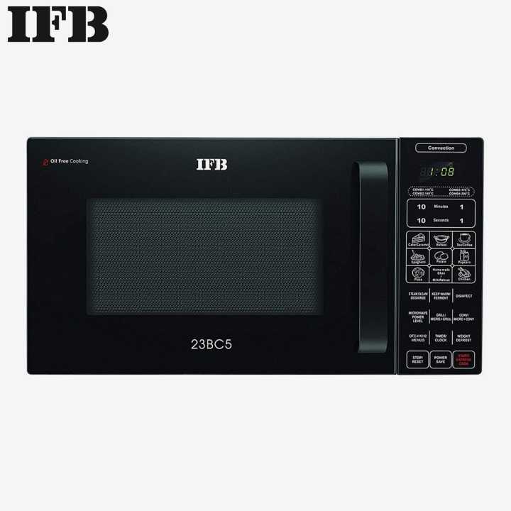 IFB 23BC5 Conv _23 Liters Convection Microwave  Oil Free Cooking  Auto Cook Menus ( Black)