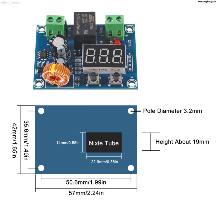 WeihonghunfeiXH-M609%20Voltage%20Protection%20Module%20DC%2012V-36V%20Battery%20Low%20Voltage%20Digital%20LED%20Display%20Disconnect%20Protection%20Module%20DC%20Output%20Original%20-%20Image%204