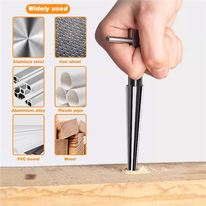 JAERBEE%20Bridge%20Pin%20Hole%20Reamer,3-13mm(1/8-1/2Inch)&5-16mm(1/2-5/8%20Inch)T%20Handle%20Taper%20Reamer%20Set,Pin%20Hole%20Handle%20Tapered%20Reamers%20-%20Image%203