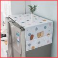 Fridge and Washing Mechine Cover for Top with 6 Utility Pockets Cartoon Prints Waterproof Single Door (130 x 54 cm). 