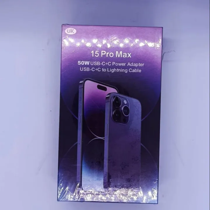 50watt usb C + C power adapter , usb C + C to Lightning Cable | Daraz ...