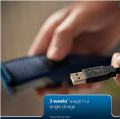 PHILIPS BT1233/18  Lasts 4x Longer with DuraPower Technology | Charging Indicator | Trimmer 30 min Runtime 4 Length Settings| SkinProtect Beard Trimmer. 