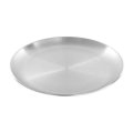 Stainless Steel Bone Spitting Dish Silver Shallow Tray Metal Dining Disc Round Plate Dessert Tableware. 