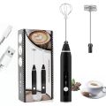 Milk Frother Handheld for Coffee, Electric Hand Foamer Blender for Drink Mixer. 