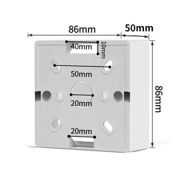 New PVC Switch Installation Box 86 Type White Junction Outfit Box 33 ...